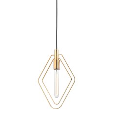 Masonville Pendant, Aged Brass