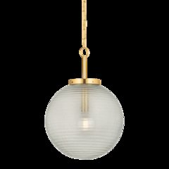 Falls Mills Pendant, Aged Brass