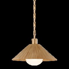 Woodside Pendant, Patina Brass