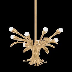 Bilston Chandelier, Vintage Gold Leaf