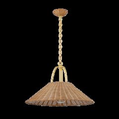 Davida Pendant, Aged Brass