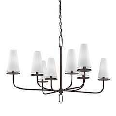 Marcel Chandelier, Textured Bronze