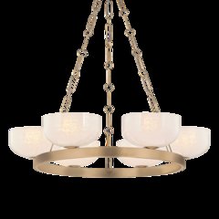 Caelum Chandelier, Patina Brass