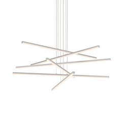 Stix Pendant, Bright Satin Aluminum