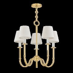 Amina Chandelier, Aged Brass
