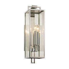 Beckham Exterior Wall Sconce, Stainless Steel