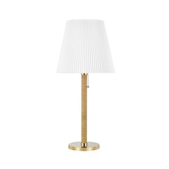 Dorset Table Lamp, Aged Brass