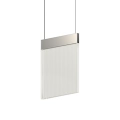V Panels Pendant, Polished Chrome