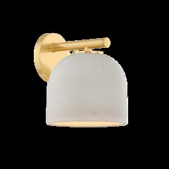 Cara Wall Sconce, Aged Brass