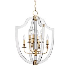 Arietta Lantern, Aged Brass