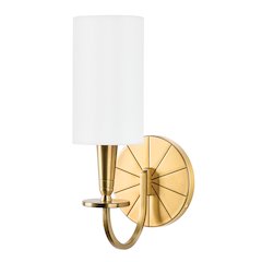 Mason Wall Sconce, Aged Brass