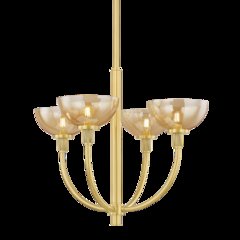 Eva Chandelier, Aged Brass