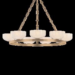 Caelum Chandelier, Patina Brass