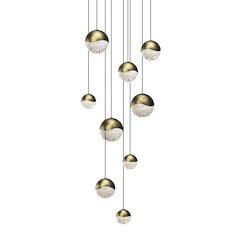 Grapes Pendant, Brass
