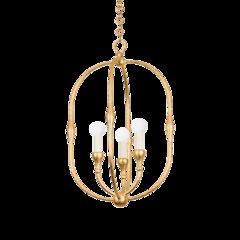 Baltic Pendant, Vintage Gold Leaf