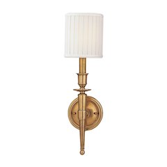 Abington Wall Sconce, Aged Brass