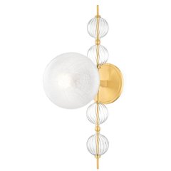 Calypso Wall Sconce, Aged Brass