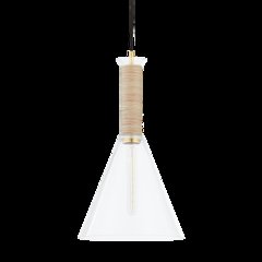 Besa Pendant, Aged Brass