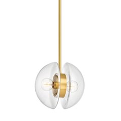 Kert Pendant, Aged Brass