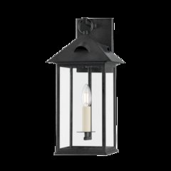 Corning Exterior Wall Sconce, Forged Iron