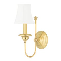 Yorktown Wall Sconce, Aged Brass
