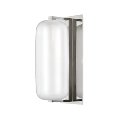 Pebble Wall Sconce, Polished Nickel