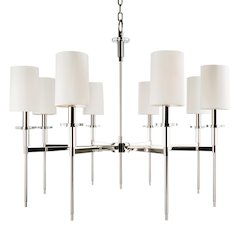 Amherst Chandelier, Polished Nickel