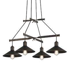 Mccoy Chandelier, Vintage Bronze