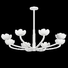 Arcata Chandelier, Gesso White