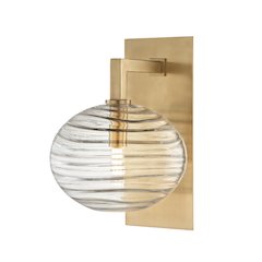 Breton Wall Sconce, Aged Brass