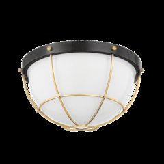 Holkham Flush Mount, Aged Brass