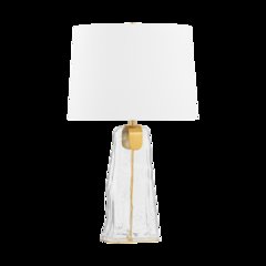Midura Table Lamp, Aged Brass
