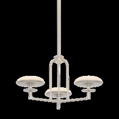 Pacific Chandelier, Warm Silver Leaf