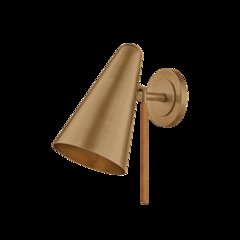 Kobe Wall Sconce, Patina Brass