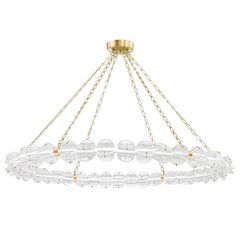 Lindley Chandelier, Aged Brass