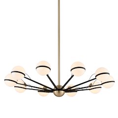 Ace Chandelier, Textured Bronze