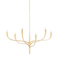 Labra Chandelier, Vintage Gold Leaf