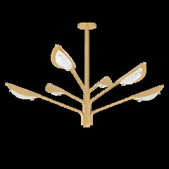 Levin Chandelier, Aged Brass