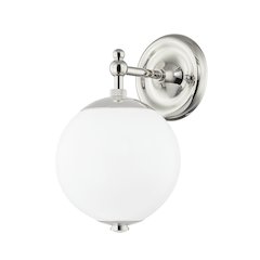 Sphere No.1 Wall Sconce, Polished Nickel