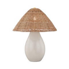 Deanne Table Lamp, Aged Brass