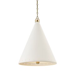 Plaster No.1 Pendant, Aged Brass