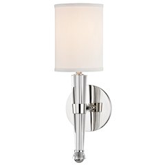Volta Wall Sconce, Polished Nickel