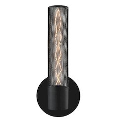 Urban Edge Wall Sconce, Texture Black