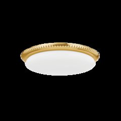 North Castle Flush Mount, Aged Brass