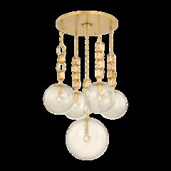 Nessa Chandelier, Vintage Brass