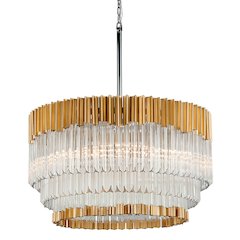 Charisma Chandelier, Gold Leaf