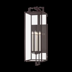 Beckham Exterior Wall Sconce, Textured Bronze