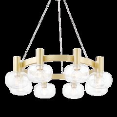 Harlow Chandelier, Aged Brass