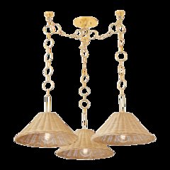 Dalia Chandelier, Aged Brass