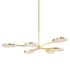 Patras Chandelier, Vintage Brass